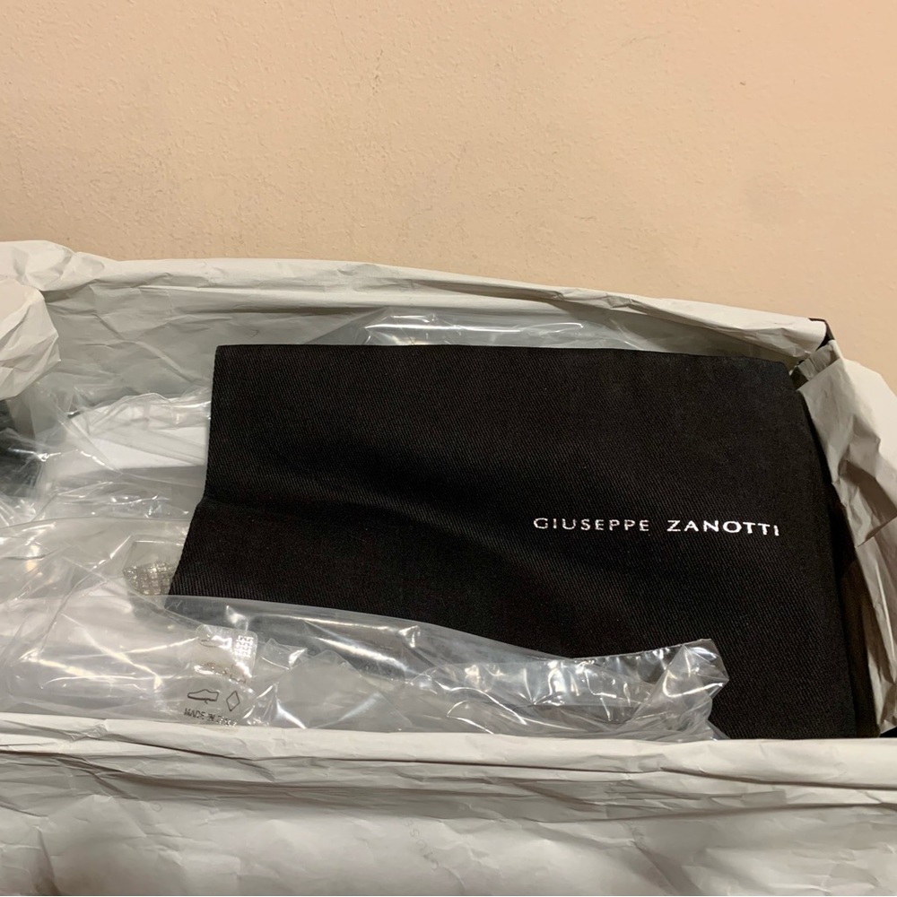Giuseppe Zanotti Newburel Leather Slides w logo hardware - Picture 4 of 6